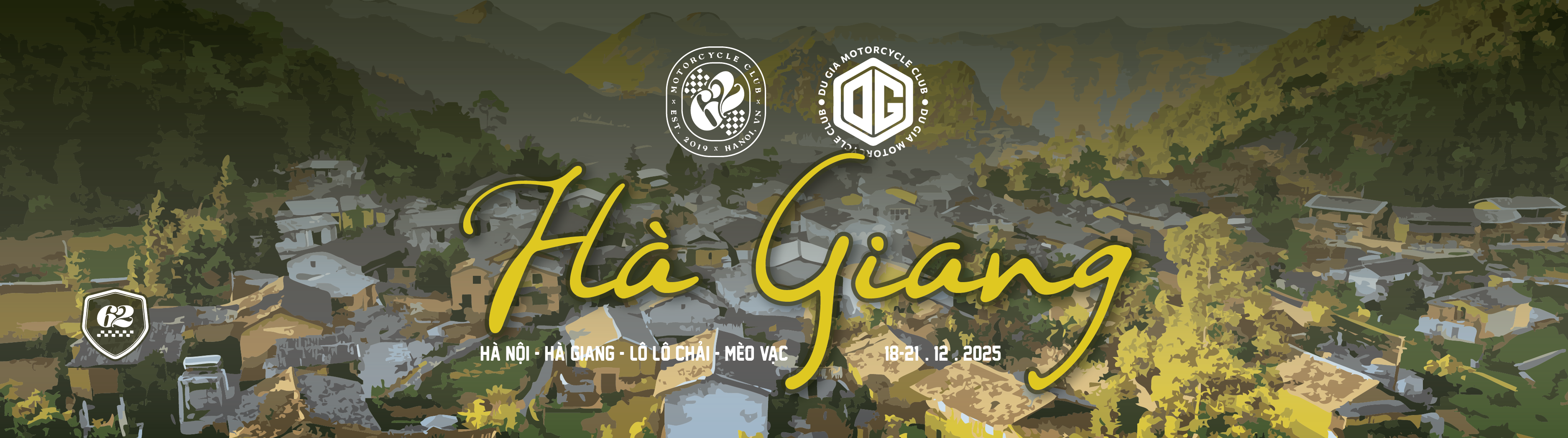 62 Motorcycle Club Banner